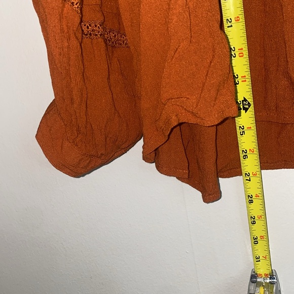 🪸NWT Women's Long Sleeve Lace Blouse - Knox Rose Honey Brown! - Picture 6 of 9